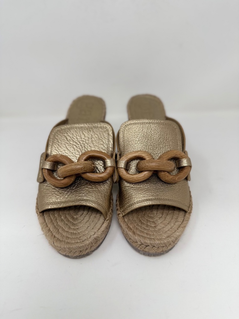 New Pedro Garcia Oliveta Wedge Sandal Nugget Petitgrain Sz 7 - Picture 9 of 15